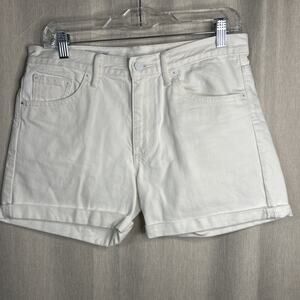 GAP 1969 Sexy Boyfriend Cuffed Women’s Shorts White - Size 26